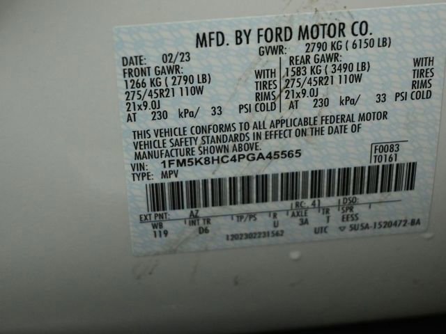 Certified 2023 Ford Explorer Platinum w/ Technology Package image 53