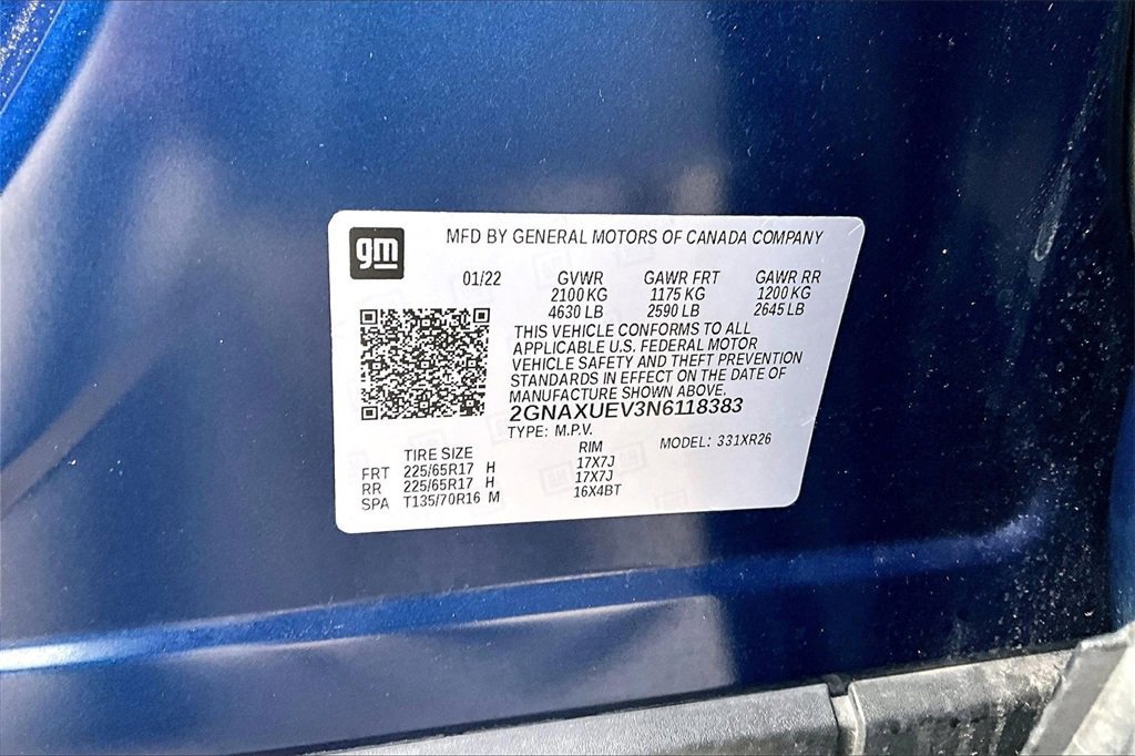 Used 2022 Chevrolet Equinox LT image 35