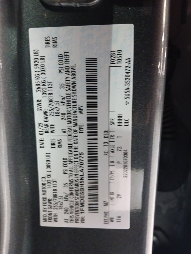 Certified 2022 Ford Bronco Outer Banks AWD/4WD image 3