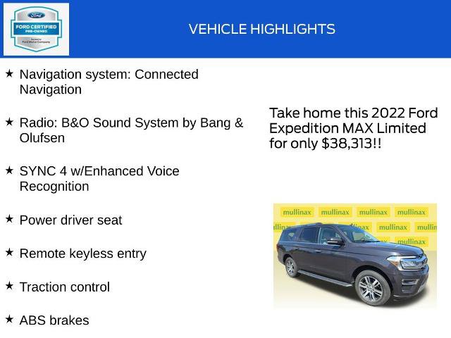 Certified 2022 Ford Expedition Max Limited AWD/4WD image 18