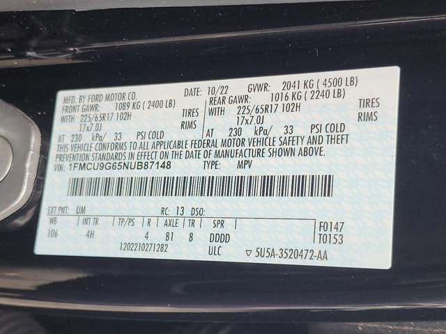 Certified 2022 Ford Escape SE w/ Convenience Package image 27