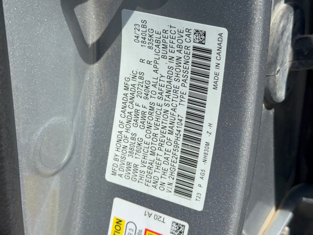 Used 2023 Honda Civic Sport image 30