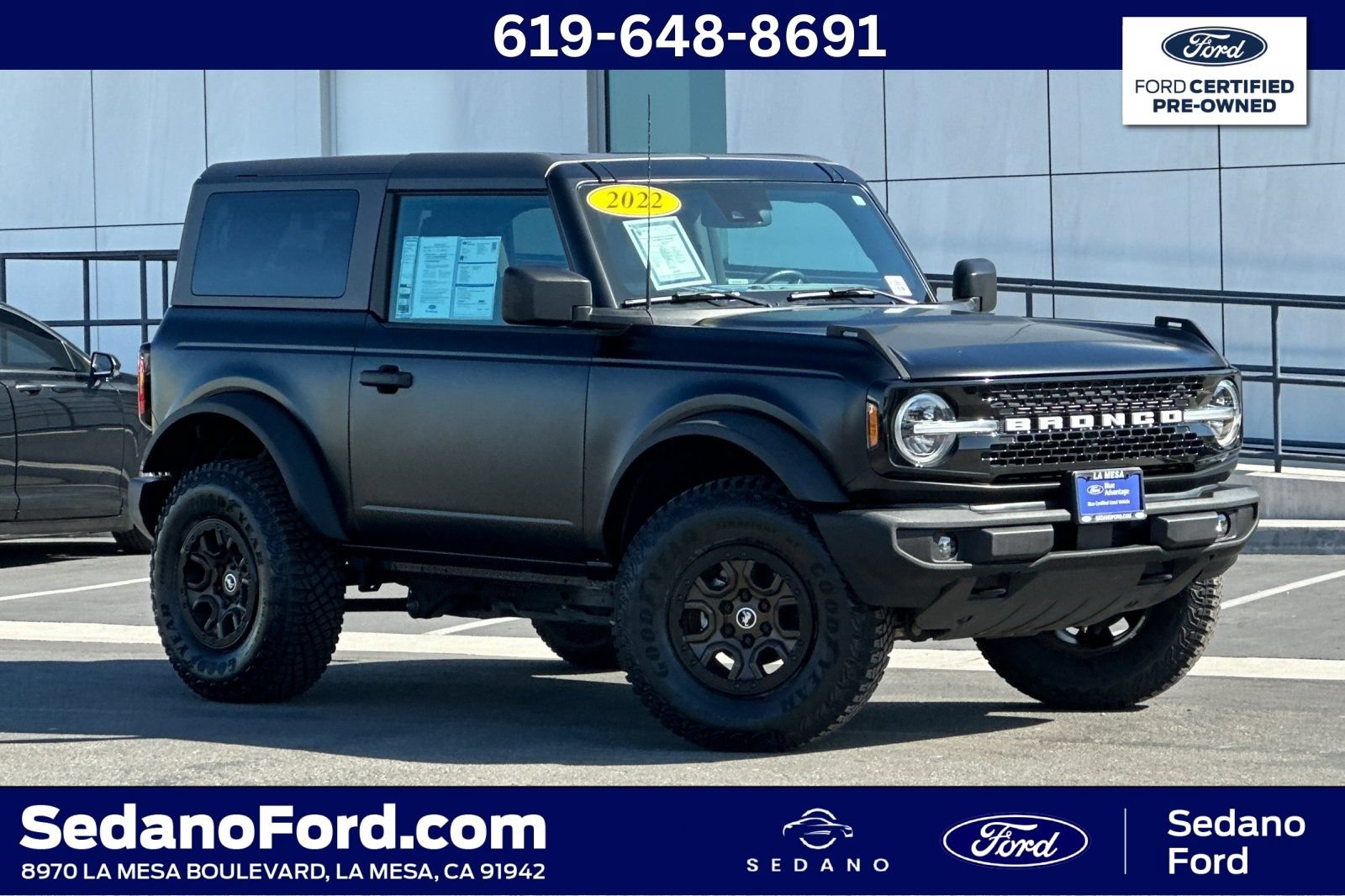 Certified 2022 Ford Bronco Wildtrak