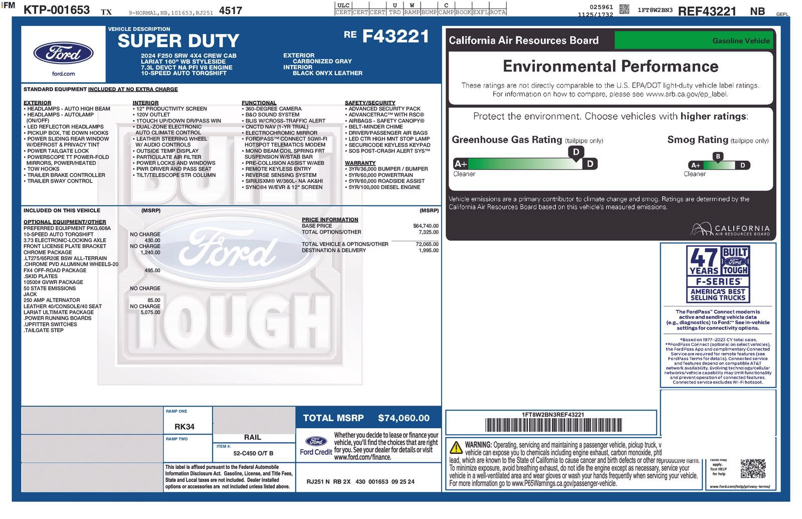 Certified 2024 Ford F250 Lariat w/ Lariat Ultimate Package AWD/4WD image 16