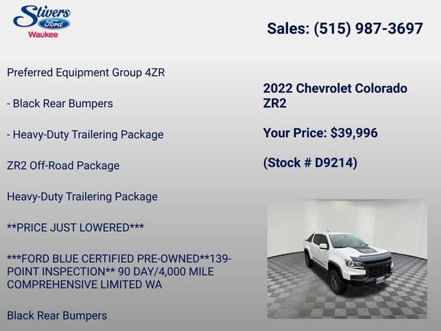 Used 2022 Chevrolet Colorado ZR2 AWD/4WD image 16