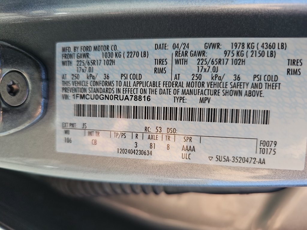 Certified 2024 Ford Escape Active w/ Cold Weather Package FWD image 35