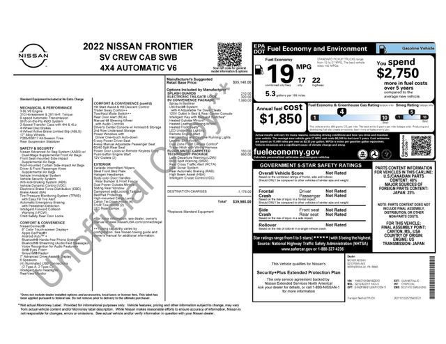 Used 2022 Nissan Frontier SV AWD/4WD image 10