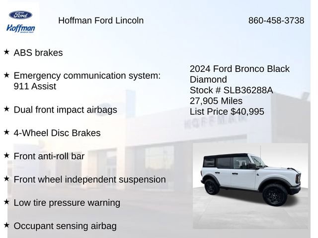 Certified 2024 Ford Bronco Black Diamond AWD/4WD image 18