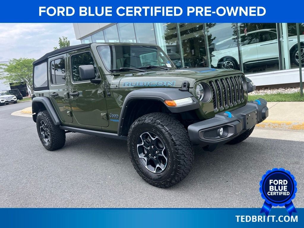 Used 2022 Jeep Wrangler Unlimited Rubicon 4xe AWD/4WD image 1