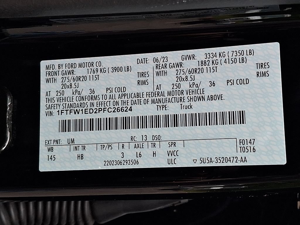 Certified 2023 Ford F150 Lariat w/ Equipment Group 502A High AWD/4WD image 30