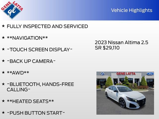 Used 2023 Nissan Altima 2.5 SR w/ SR Premium Package AWD/4WD image 33