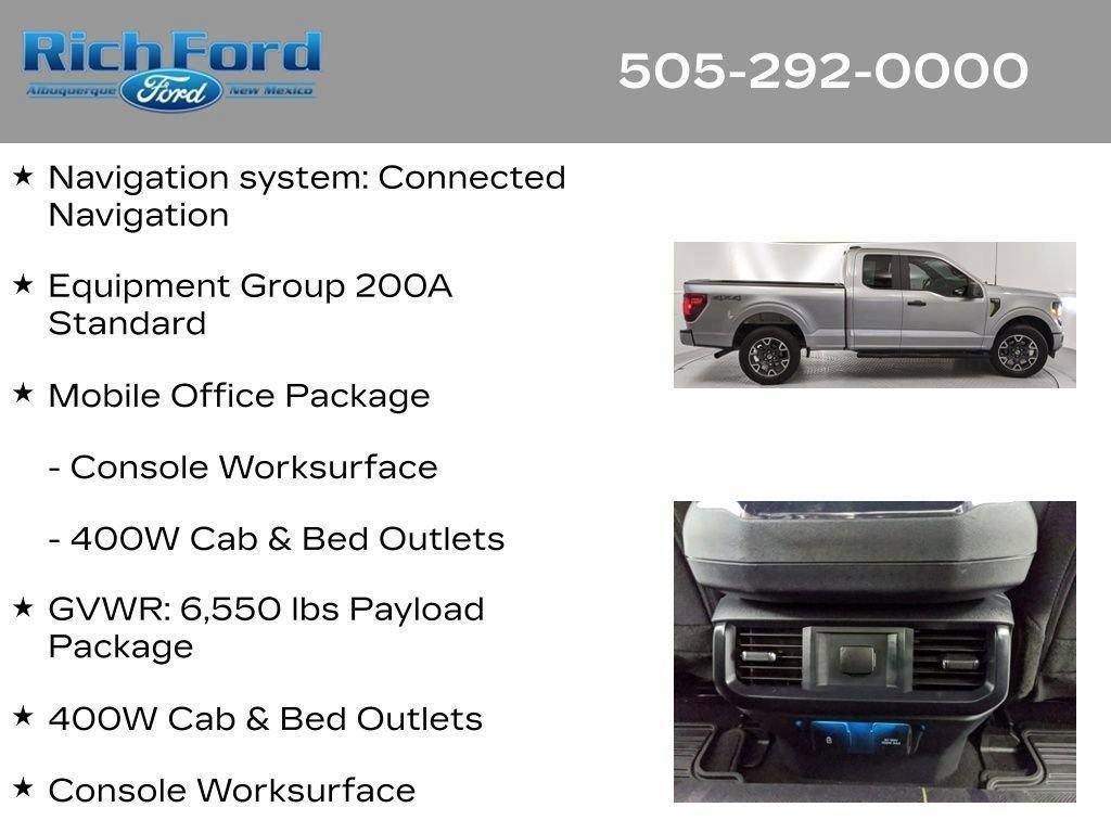 Certified 2024 Ford F150 STX w/ Mobile Office Package AWD/4WD image 14
