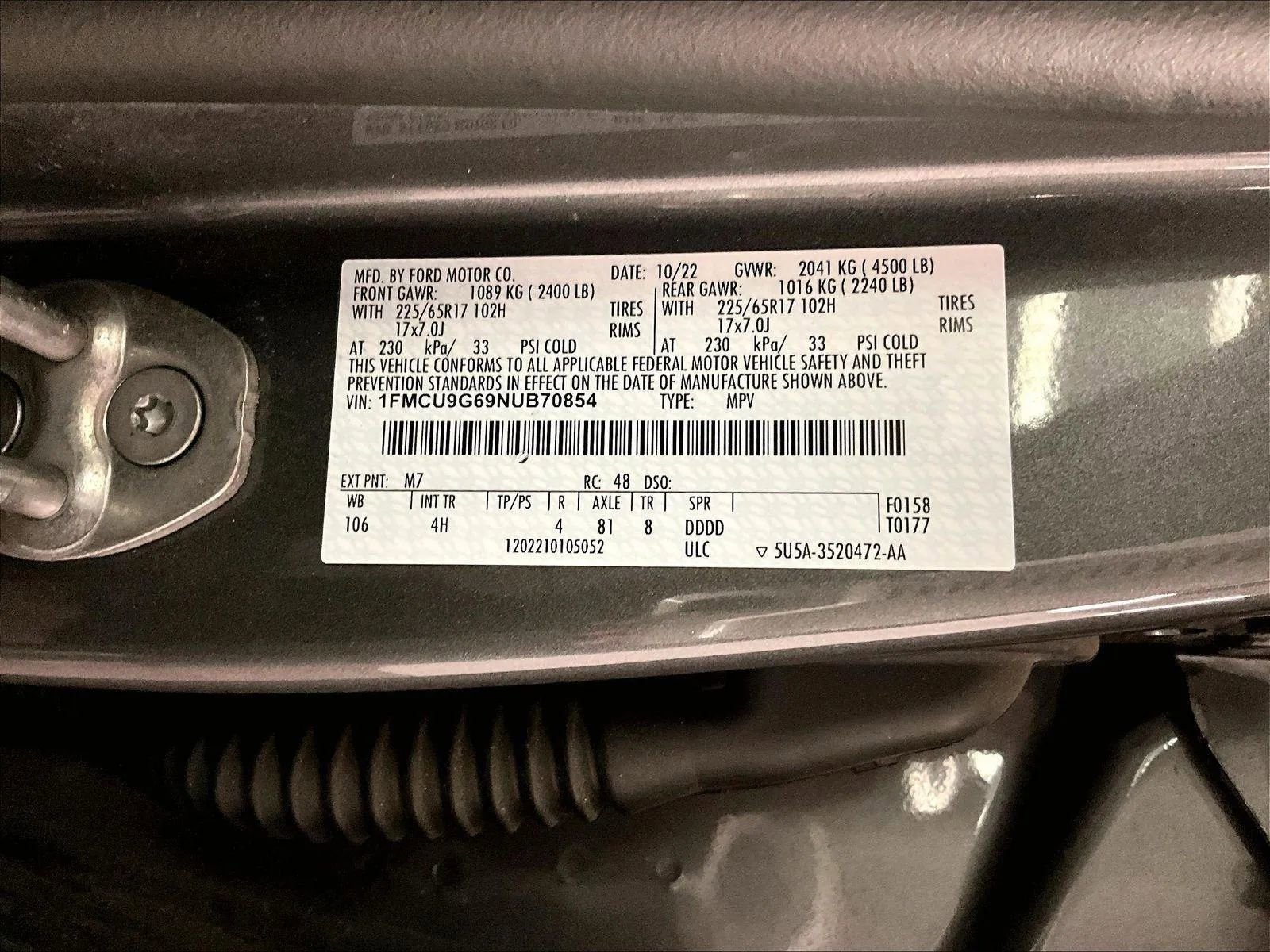 Certified 2022 Ford Escape SE image 32