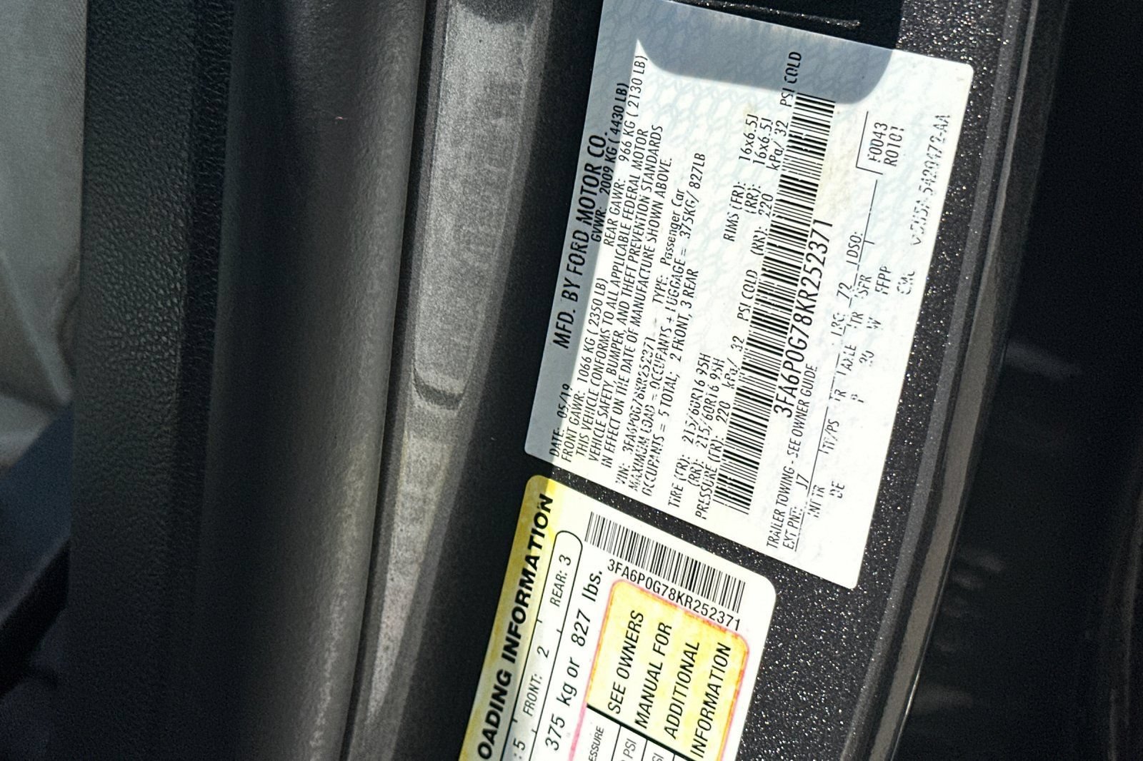 Certified 2019 Ford Fusion S FWD image 31