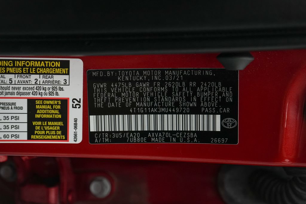 Used 2021 Toyota Camry SE w/ Cold Weather Package FWD image 23