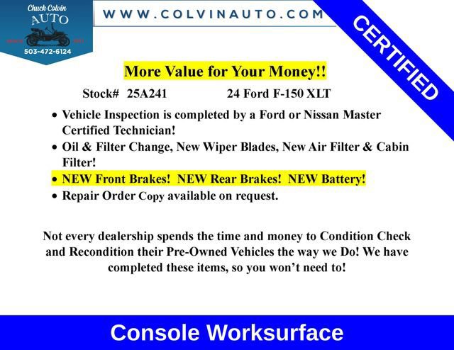 Certified 2024 Ford F150 XLT w/ Mobile Office Package image 11