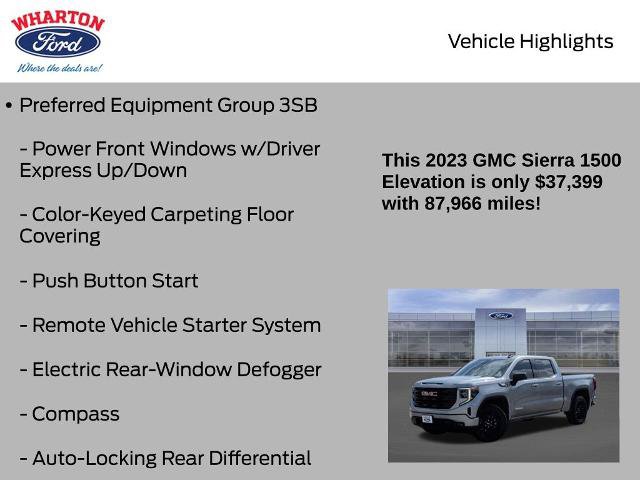 Used 2023 GMC Sierra 1500 Elevation w/ X31 Off-Road Package AWD/4WD image 11