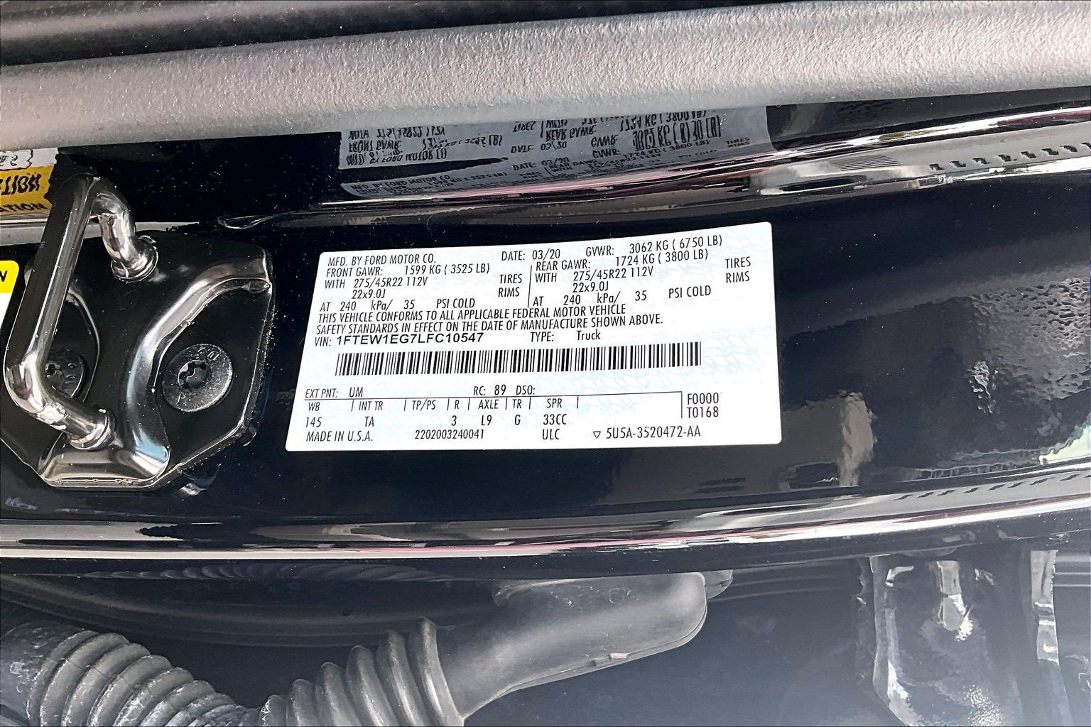 Certified 2020 Ford F150 Limited w/ Trailer Tow Package AWD/4WD image 35