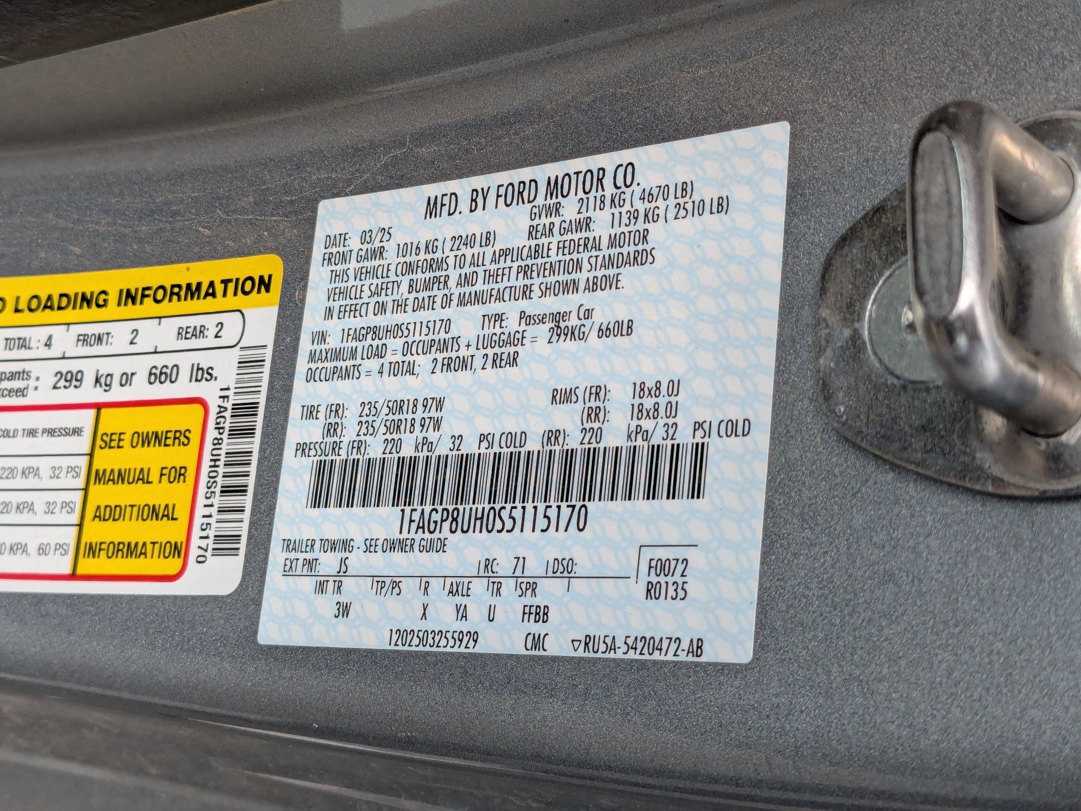 Certified 2025 Ford Mustang Premium RWD image 37