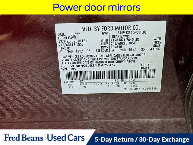 Certified 2022 Ford Edge SEL w/ Convenience Package AWD/4WD image 37