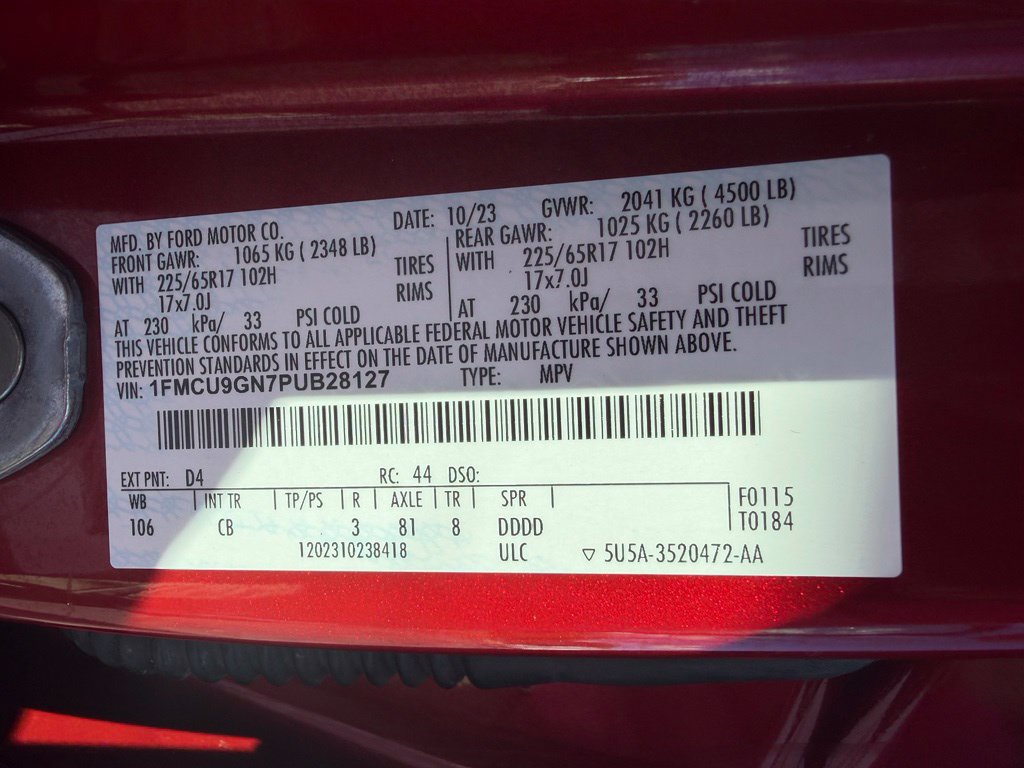 Certified 2023 Ford Escape Active AWD/4WD image 43
