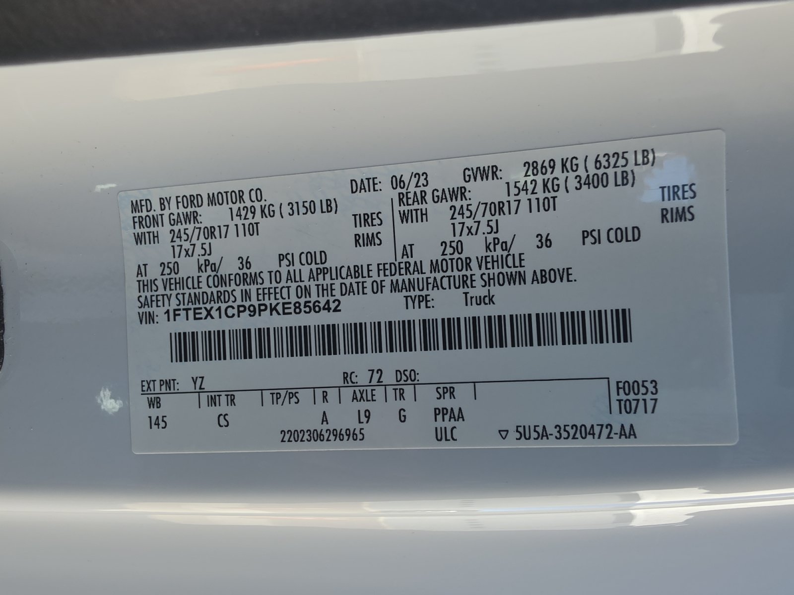 Certified 2023 Ford F150 XL w/ Bed Utility Package RWD image 34