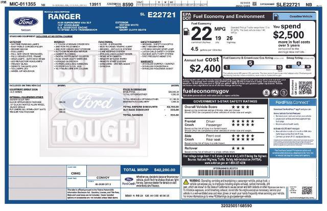 Certified 2025 Ford Ranger XLT w/ Black Appearance Package AWD/4WD image 37