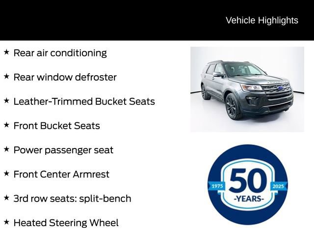 Certified 2018 Ford Explorer XLT w/ Equipment Group 202A image 8