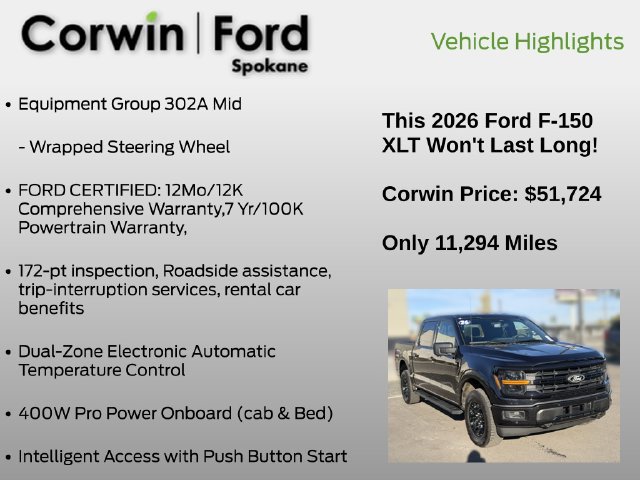 Certified 2026 Ford F150 XLT AWD/4WD image 25