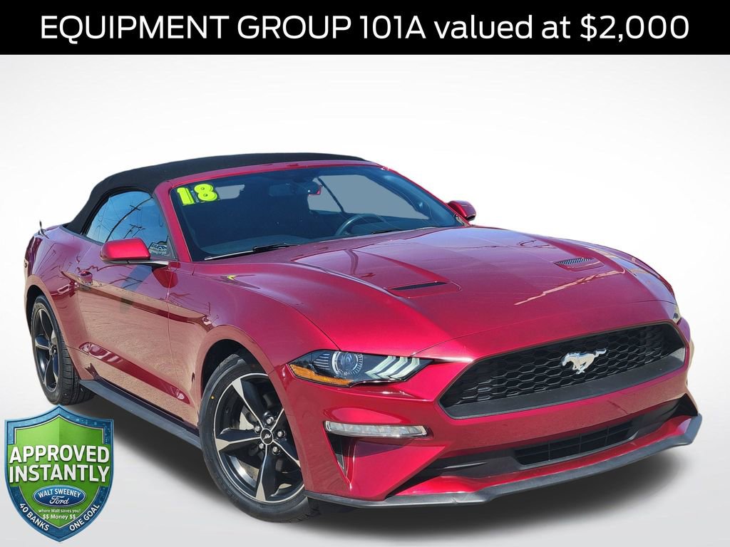 Certified 2018 Ford Mustang Convertible w/ Equipment Group 101A