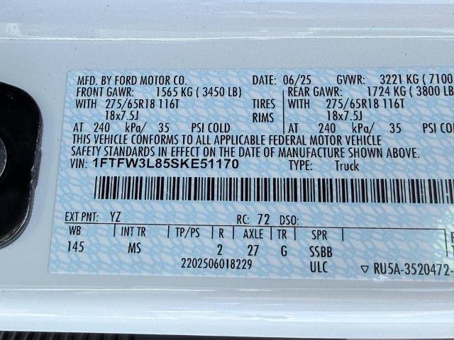 Certified 2025 Ford F150 XLT w/ Equipment Group 301A Standard AWD/4WD image 25