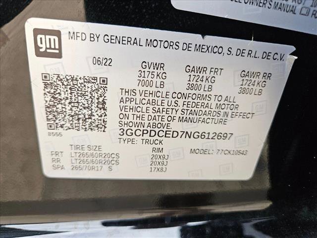 Used 2022 Chevrolet Silverado 1500 Custom Trail Boss AWD/4WD image 20