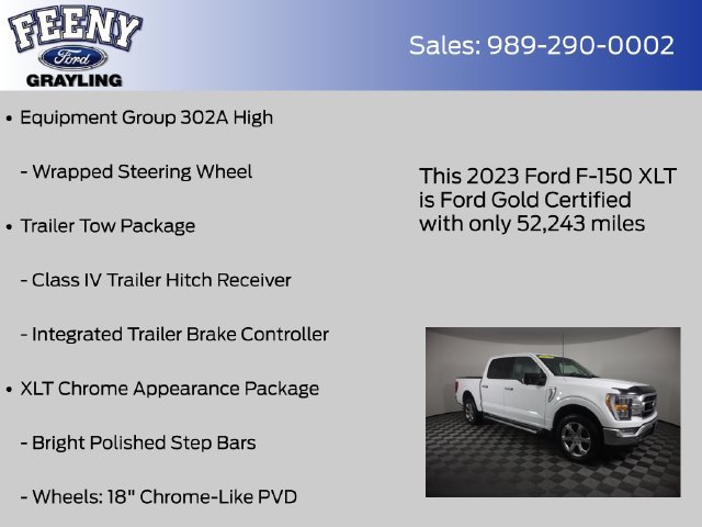 Certified 2023 Ford F150 XLT w/ Equipment Group 302A High AWD/4WD image 20