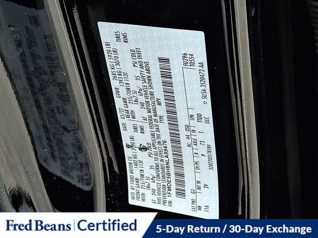 Certified 2022 Ford Bronco Outer Banks AWD/4WD image 28