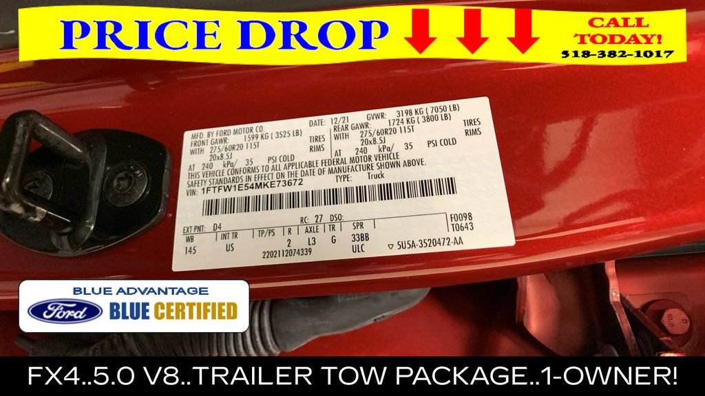 Certified 2021 Ford F150 XLT w/ Equipment Group 302A High AWD/4WD image 48