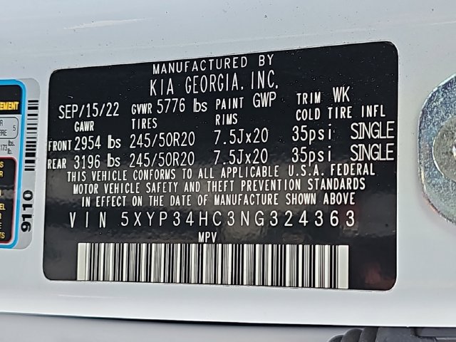 Used 2022 Kia Telluride EX w/ EX Premium Package FWD image 42