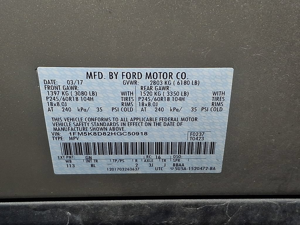 Certified 2017 Ford Explorer XLT AWD/4WD image 25