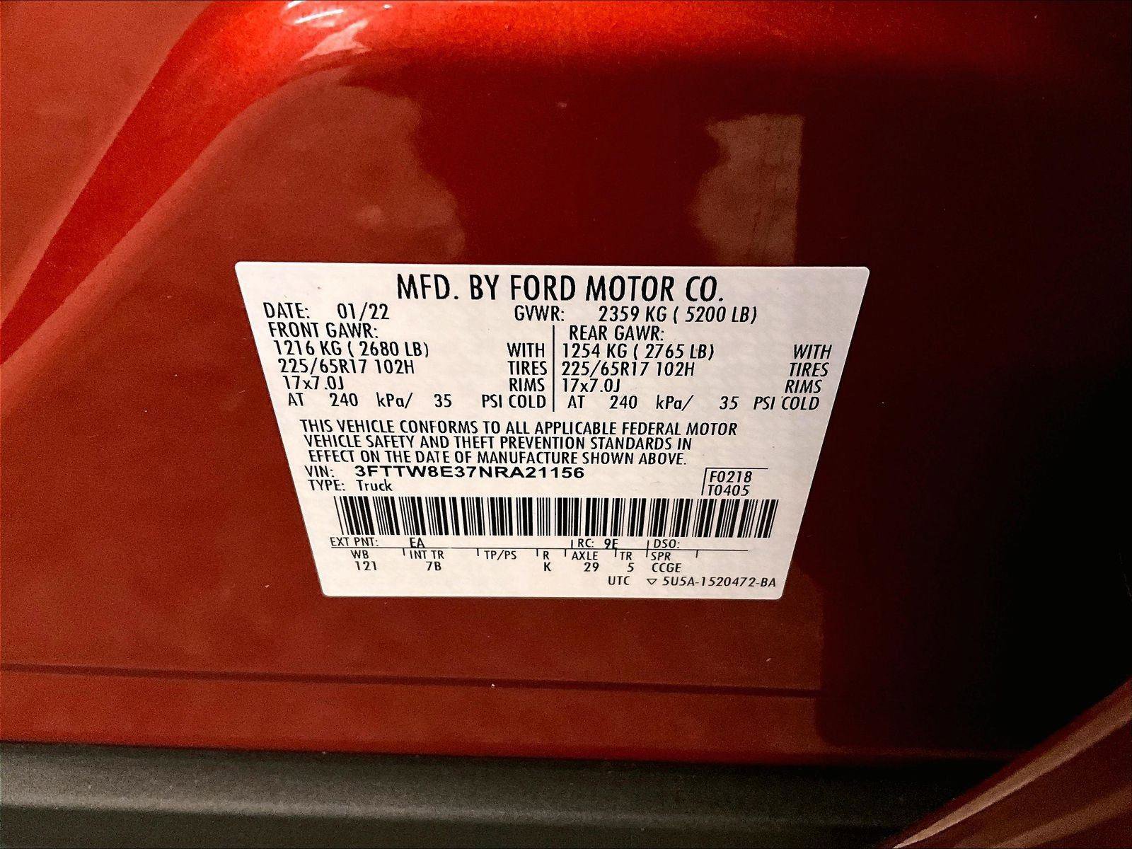 Certified 2022 Ford Maverick XLT FWD image 33