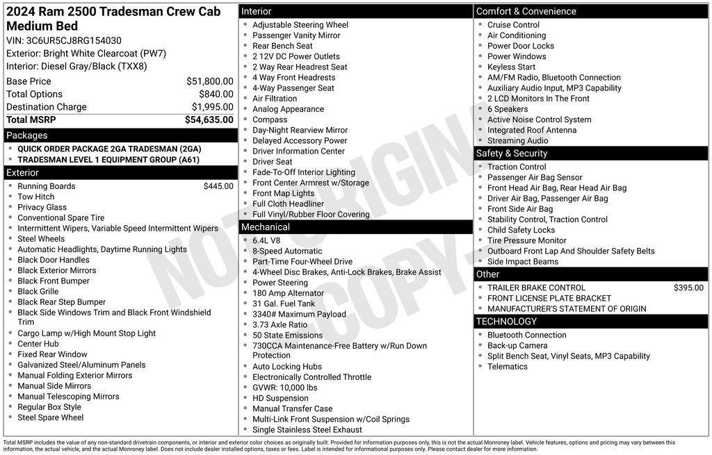 Used 2024 RAM 2500 Tradesman image 9