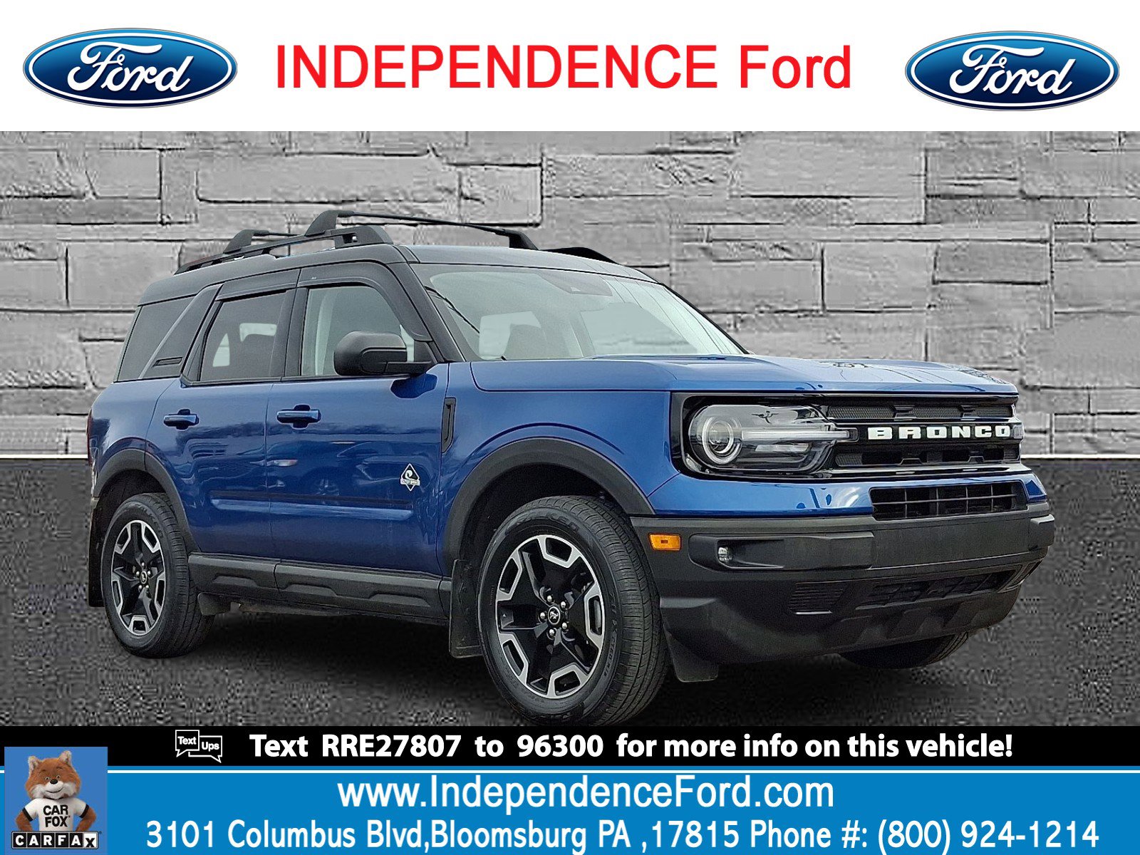 Certified 2024 Ford Bronco Sport Outer Banks