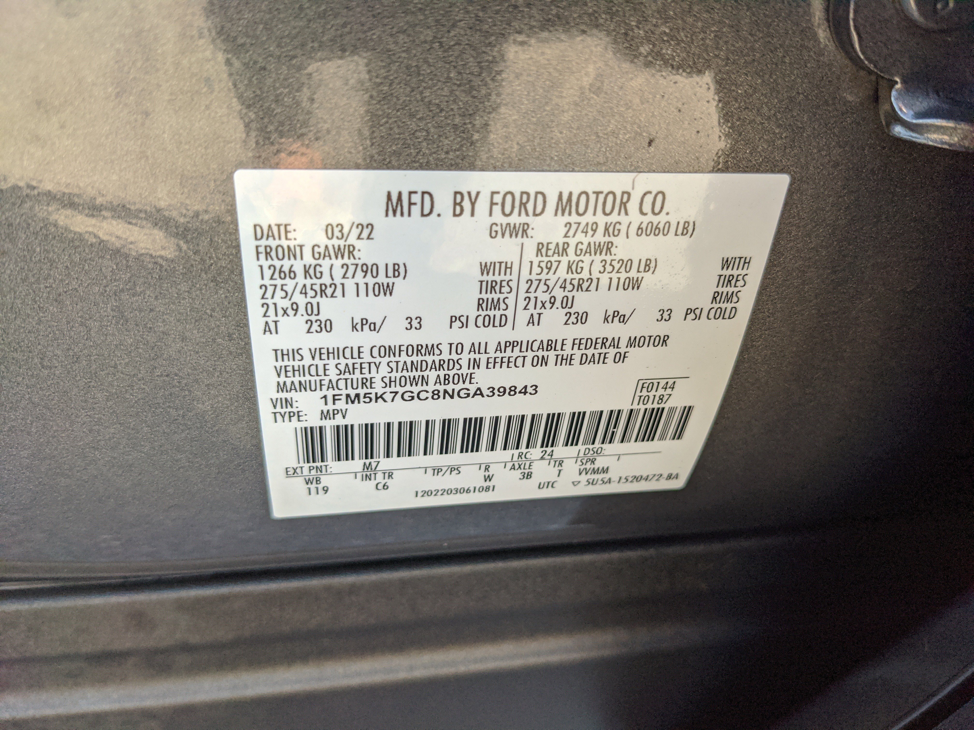 Certified 2022 Ford Explorer ST w/ Equipment Group 401A image 37