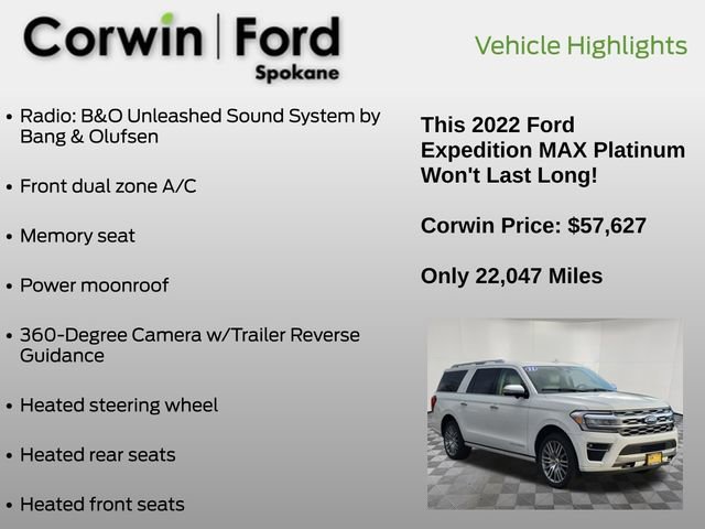 Certified 2022 Ford Expedition Max Platinum image 16