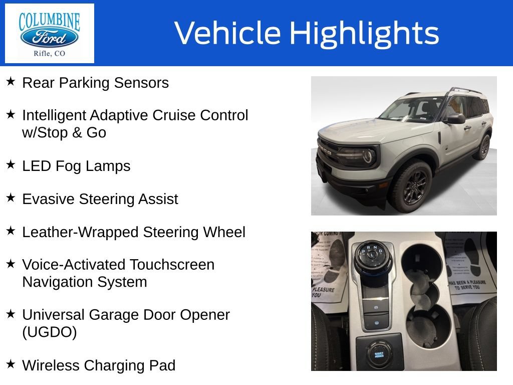 Certified 2022 Ford Bronco Sport Big Bend w/ Convenience Package AWD/4WD image 12