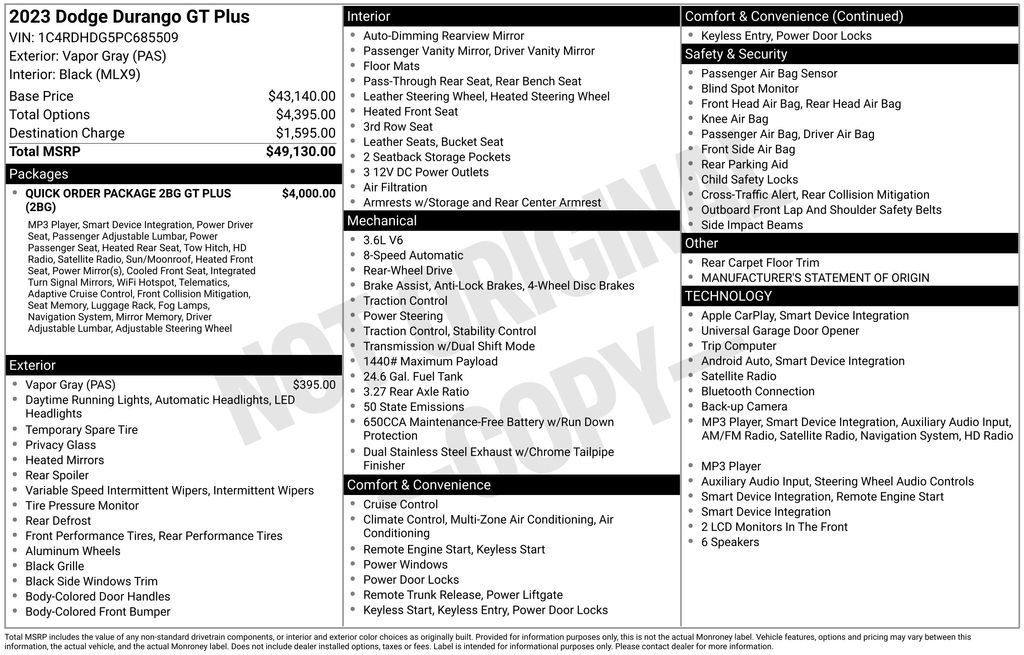 Used 2023 Dodge Durango GT RWD image 20