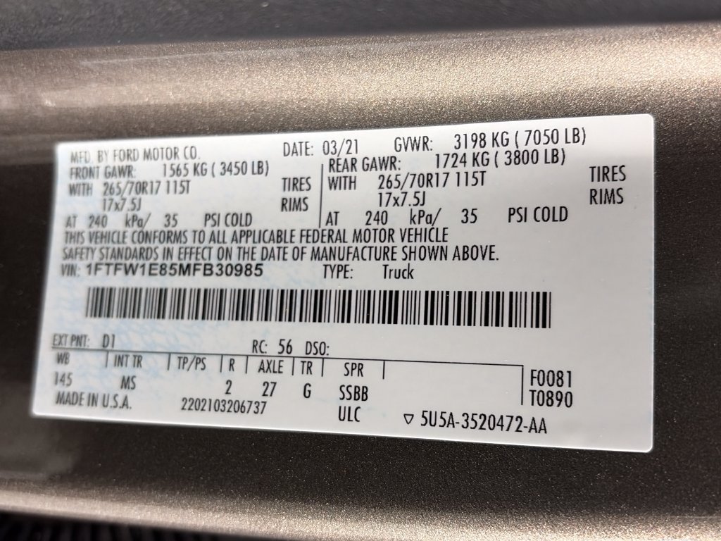 Certified 2021 Ford F150 XLT w/ Equipment Group 301A Mid AWD/4WD image 9