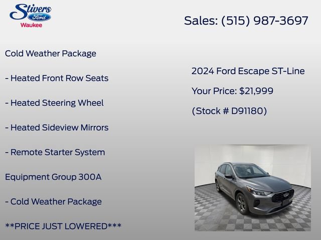 Certified 2024 Ford Escape ST-Line AWD/4WD image 8