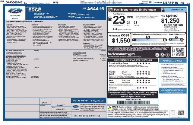 Certified 2022 Ford Edge SEL w/ Sport Appearance Package AWD/4WD image 28