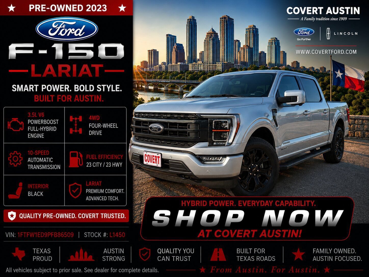 Certified 2023 Ford F150 Lariat w/ Equipment Group 502A High AWD/4WD image 1