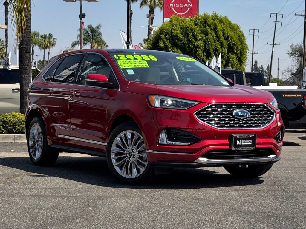 Certified 2022 Ford Edge Titanium w/ Equipment Group 301A image 2