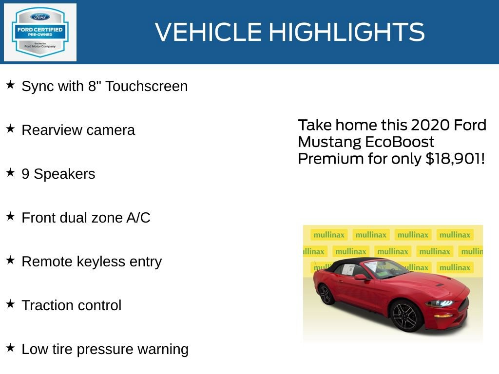 Certified 2020 Ford Mustang Premium RWD image 23